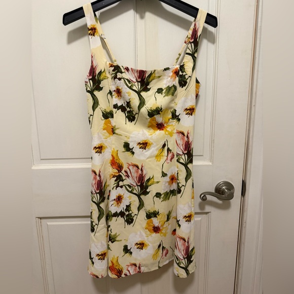Abercrombie & Fitch Dresses & Skirts - Abercrombie and Fitch Yellow Floral Mini Dress-Size Small NWOT.